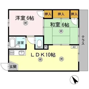 ドミール山川【1階】の間取り