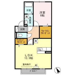 サンクス【2階】の間取り