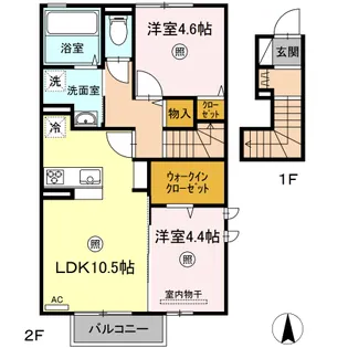 フローラ リエ【2階】の間取り