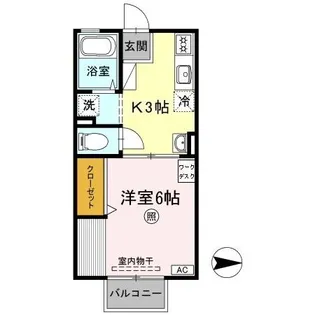 セジュール野山C【2階】の間取り