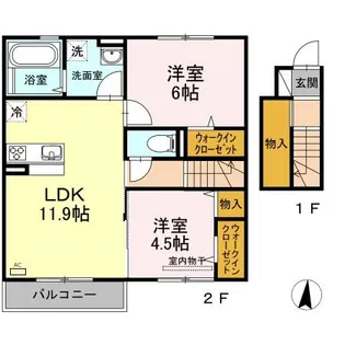 シュロスモリオ【2階】の間取り