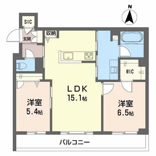 シャーメゾン野田レジデンス【3階】の間取り