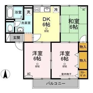セジュールMK【2階】の間取り