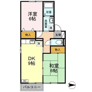 メゾンシャルマン【2階】の間取り