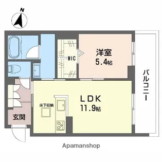 アイビー倉敷 C棟【1階】の間取り