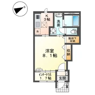シャンブッシュ【1階】の間取り