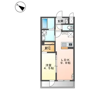 仮)シェルル・ユーロピュア高島新屋敷【2階】の間取り