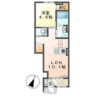 リヴェールメゾン【1階】の間取り