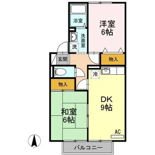 ドミールS【2階】の間取り