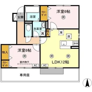 サンパティークⅡ【1階】の間取り