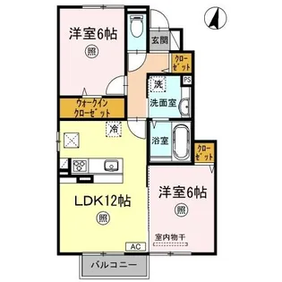 レユシール A棟【1階】の間取り