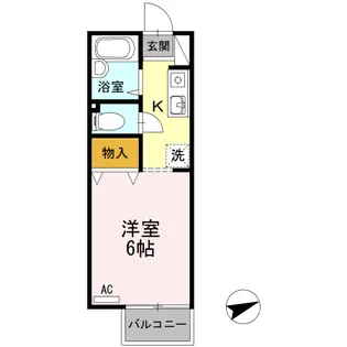 シャレード神田【2階】の間取り