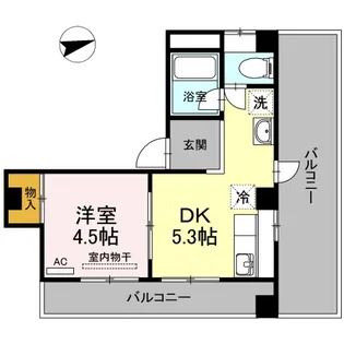 波田マンション【5階】の間取り