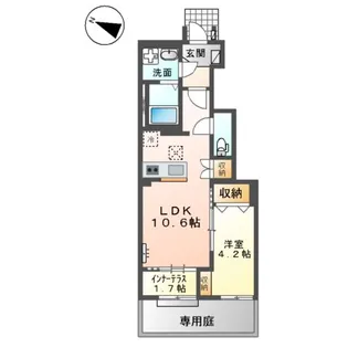 プレミエール岡ノ堂【1階】の間取り