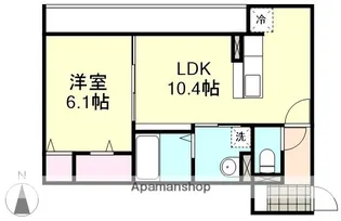 ブルーミア【3階】の間取り