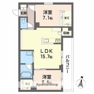インセプション【3階】の間取り