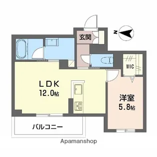 ガーデンコート【1階】の間取り