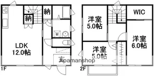 岡山県倉敷市東塚4丁目【一戸建】の間取り