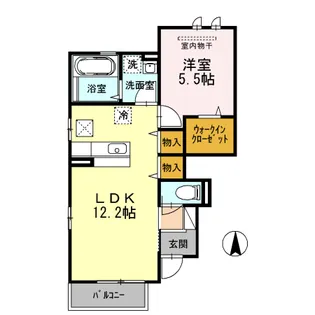 チェーロ セレーナ B棟【1階】の間取り