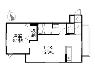 プロヌーブ大福【2階】の間取り