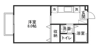 エクレール青江【202号室】の間取り