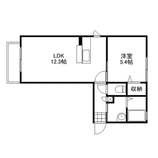 ラ・パルテール関 参番館【2階】の間取り