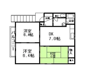 THRIVE HIRAFUKU B棟【1階】の間取り
