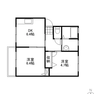 ラ・パルテール原尾島【1階】の間取り