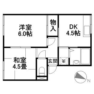 プレジール三島【1階】の間取り
