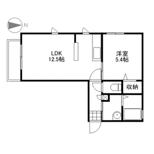 ラ・パルテール大元駅前【1階】の間取り