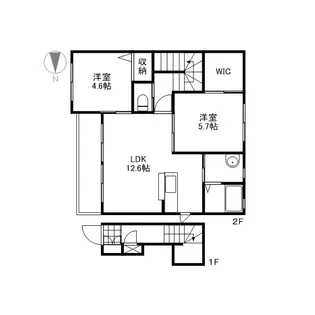 シャーメゾン・エレガンス 壱番館【2階】の間取り