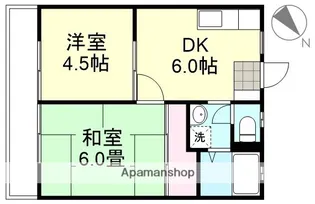 宮原マンション中島【2階】の間取り