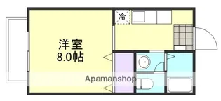 ラクシュリーマンション E棟【2階】の間取り