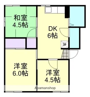 ベルメゾン平野 A【2階】の間取り