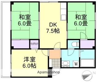 小野マンション【2階】の間取り