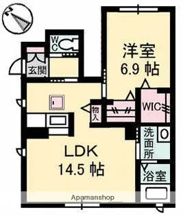 クレインアート A棟【1階】の間取り