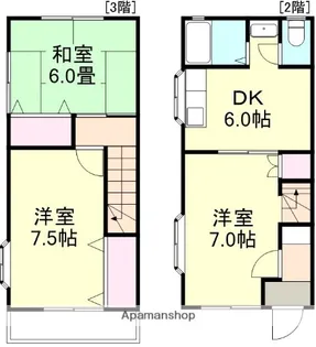 ハピネス岡本【1階】の間取り