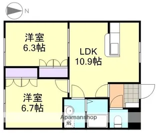 コートモデリア【2階】の間取り