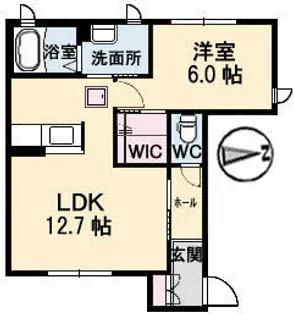 プロヌーブKEN C棟【1階】の間取り