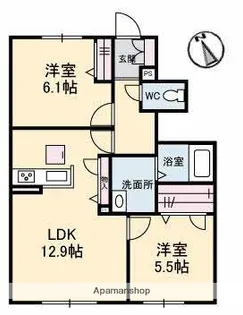 ブリランテ【1階】の間取り