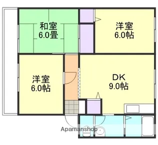 サンライフ中島Ⅲ E棟【1階】の間取り
