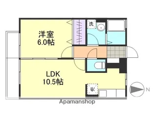 フォンテーヌ【1階】の間取り