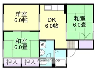 アンソレイユ尾崎 A棟【1階】の間取り