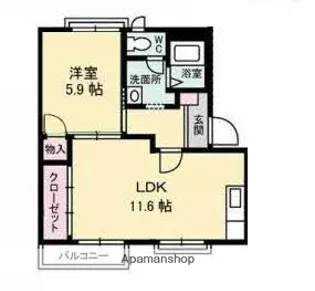 ビューモンド【2階】の間取り