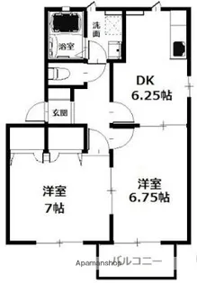サンキャロットA【2階】の間取り