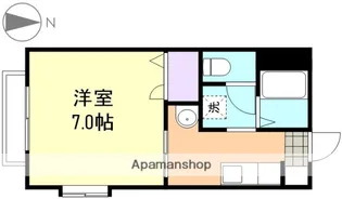 コーポ141 B棟【1階】の間取り