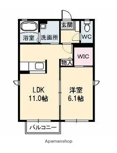 F−CUBE B棟【2階】の間取り