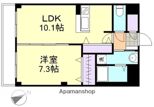 フォブール放駒【2階】の間取り