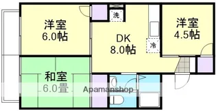 セジュール岡部【2階】の間取り