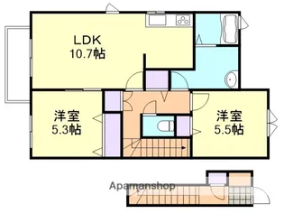リアン B棟【2階】の間取り